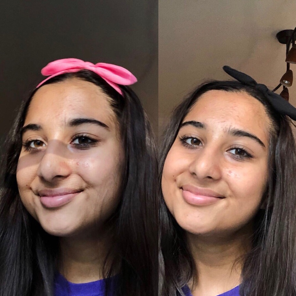 two soft cotton headbands